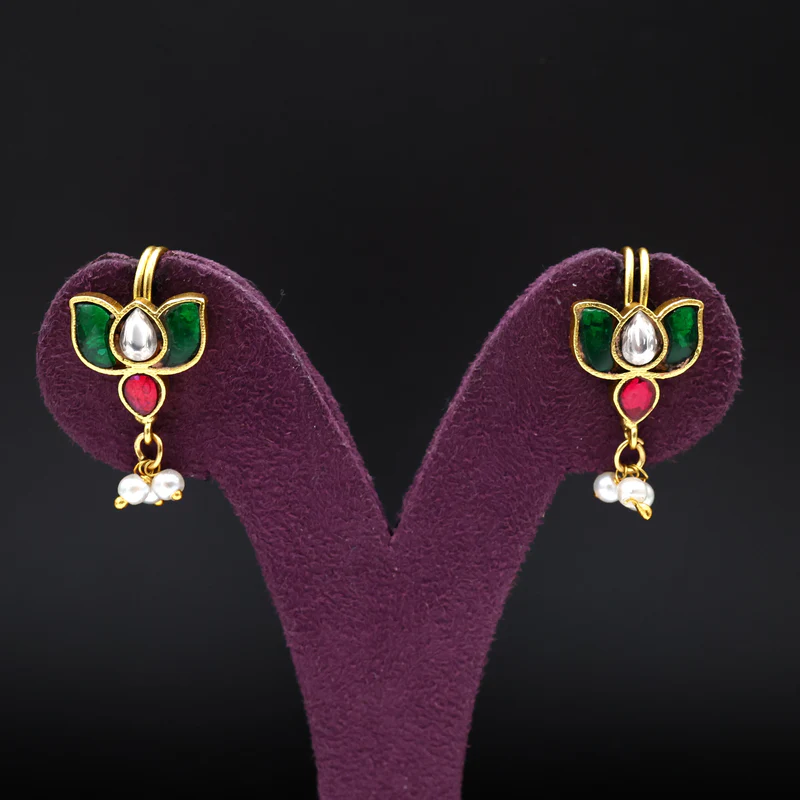 Premium Jadau Kundan Lotus Koppu